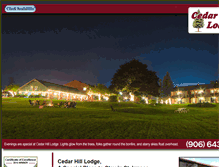 Tablet Screenshot of cedarhilllodge.com